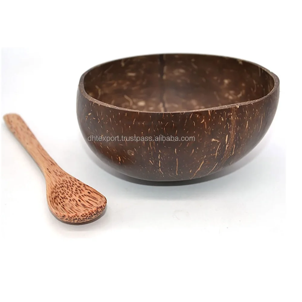 Coconut bowl set new design wholesales in Vietnam for fruit dinnerware