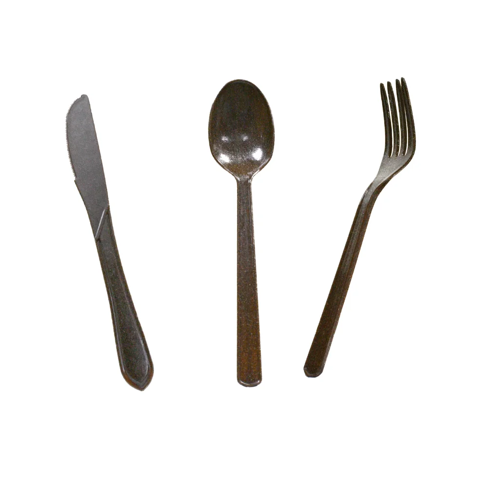 New Products Made From Coffee Grounds Bio-based PP Granules From AirXCoffee Combo Knife, Spoon, Fork Cutlery Sets