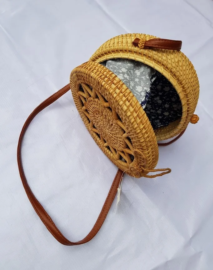 Luxury handbags wholesale for women Best seller round shaped lady bag with high quality made in Viet Nam