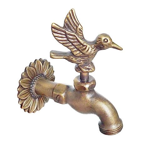Garden Decoration Bronze Metal Snake Horse Bird Butterfly Multi Animal Faucet