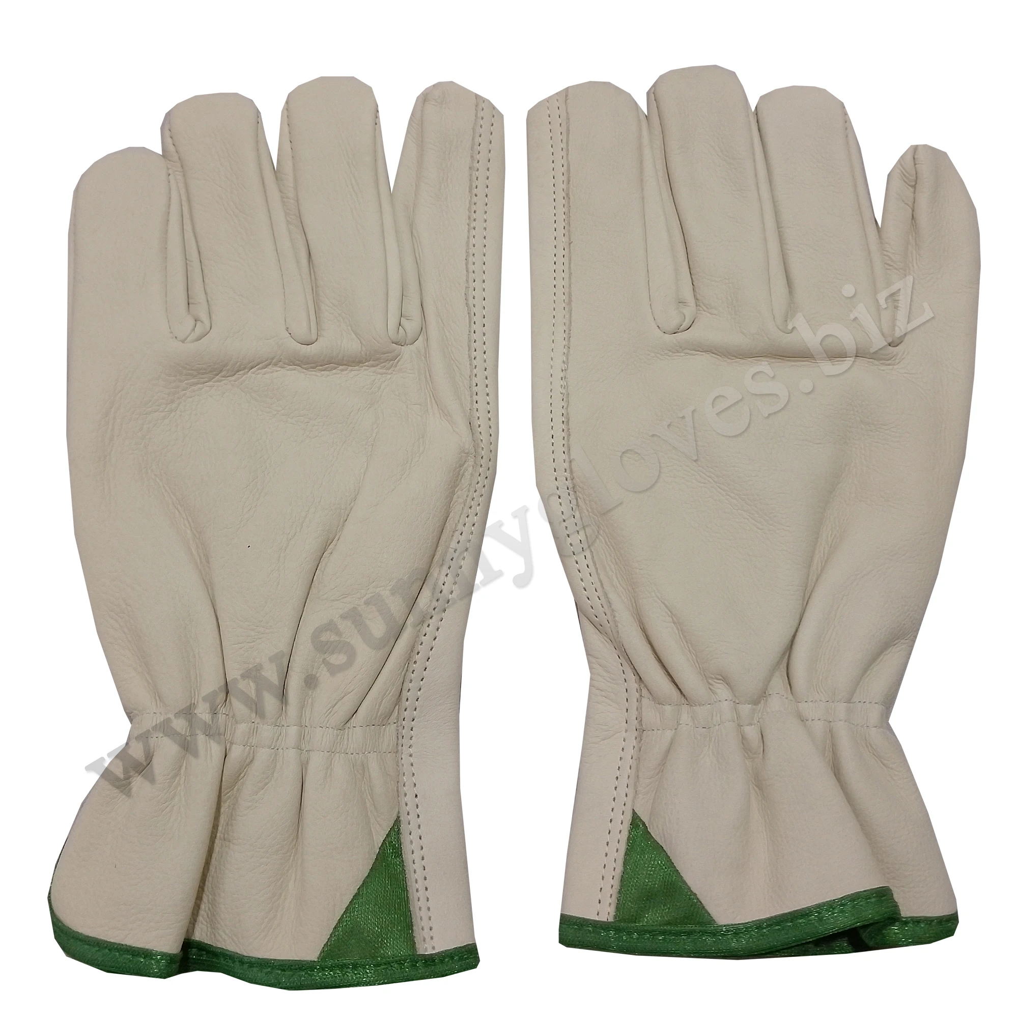 Goatskin Leather Driver Gloves Fur Lining Insulated Leather Working Winter Driver Gloves Men Women Outdoor Use Gloves