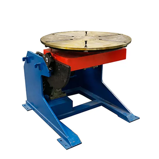 Heavy-Duty Positioner with Precision Rotation for Structural Welding with Remote-Controlled Rotation & Tilt