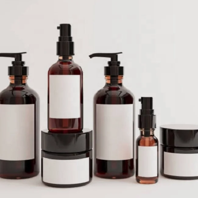 Manufacturer Custom Printed Cosmetic Makeup Bottle Product Packaging Adhesive Paper Logo Thermal Label Sticker