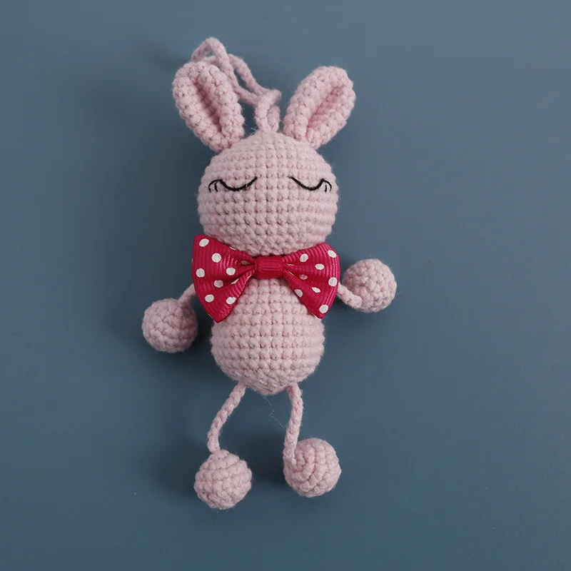 Crochet plush frog doll hand knit stuffed animal frog kawaii handmade knitted frog toys for baby kids gifts personalized toy