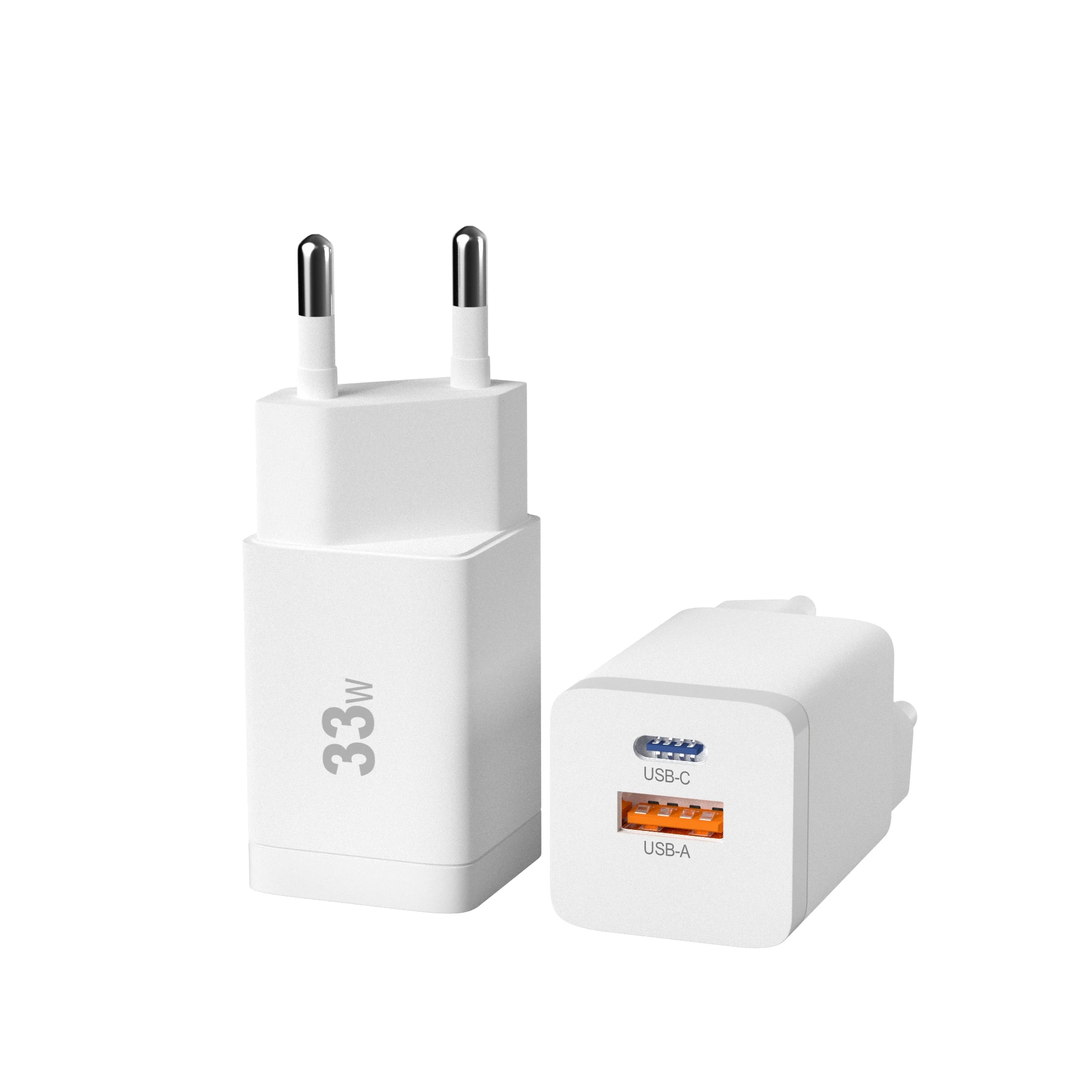 Top selling products 2023 1 2 Ports Laptop USB C PD phone Charger Adapter tech 33W Gan Charger for MacBook