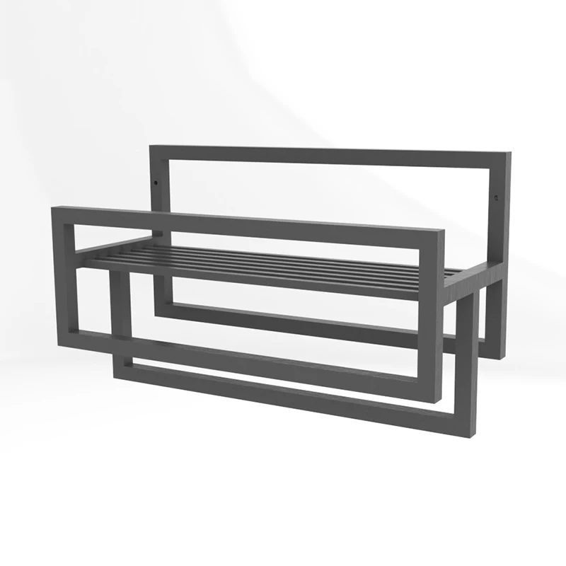 Wall Mounted Towel Rail with Storage Platform