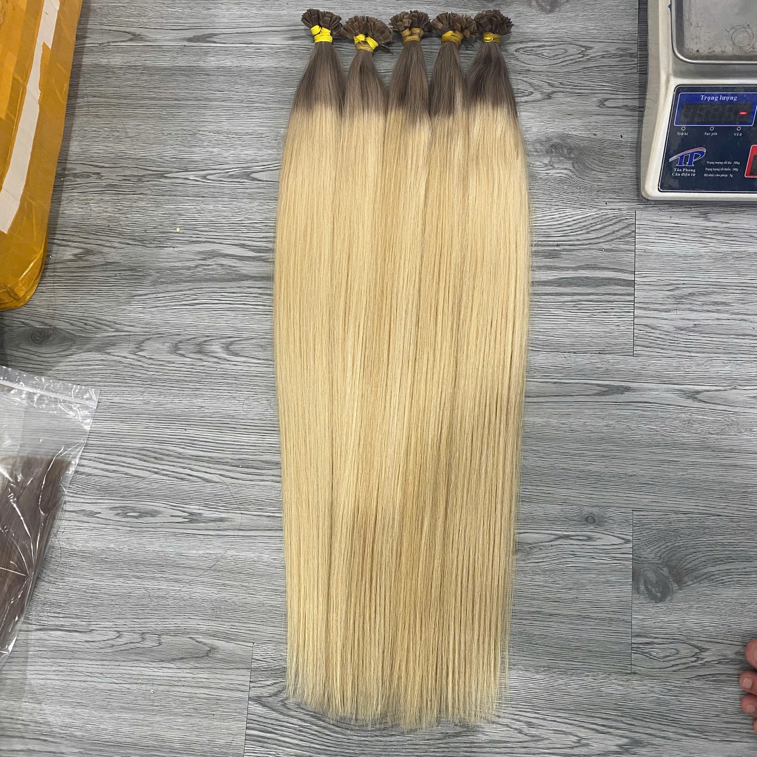 VNEXHAIR Премиум Кератиновый плоский наконечник высокого качества человеческие волосы двойные окрашенные необработанные натуральные для наращивания с плоским кончиком