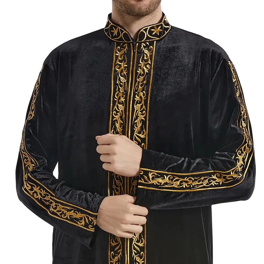 Wholesale High Quality Khamis Arab Islamic Most style fleece winter thobe Good Price thobe omani thobes for men
