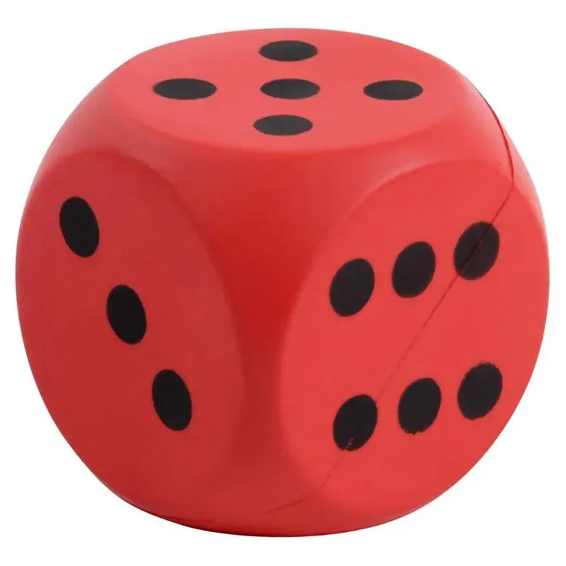 Odourless Wholesale Custom Design Soft PU Foam Dice Cube Square Foam Toy Blocks with Rounded Corners