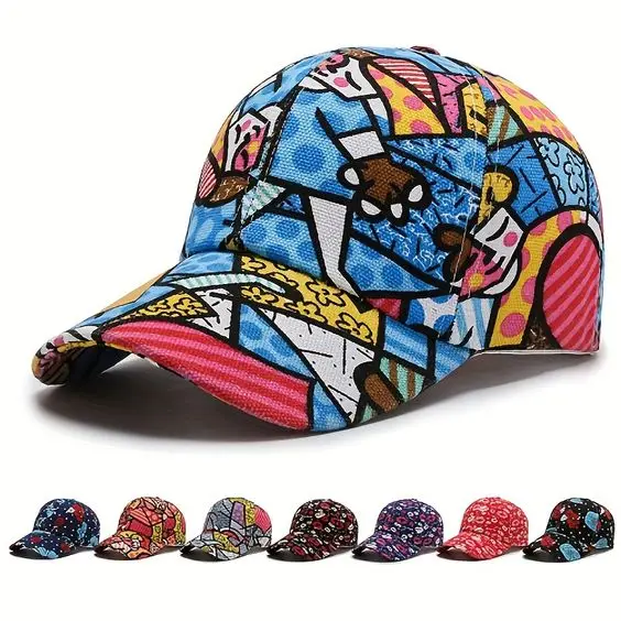 Classic European and American Style Sporty Baseball Caps Affixed Cloth Embroidery Snapbacks Hats Unisex Custom Printed Cap