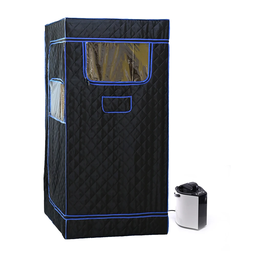 Полноразмерный персональный паровой ящик для сауны с 2 л 1000 Вт парогенератор пульт дистанционного управления Крытый сауна палатка домашнего спа-релаксации