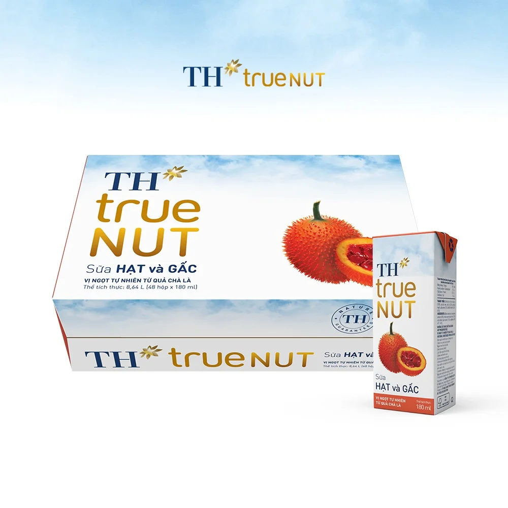 Молочная смесь орехов и Gac молоко TH True NUT 180 мл стерилизованное ароматизированное с сроком годности 9