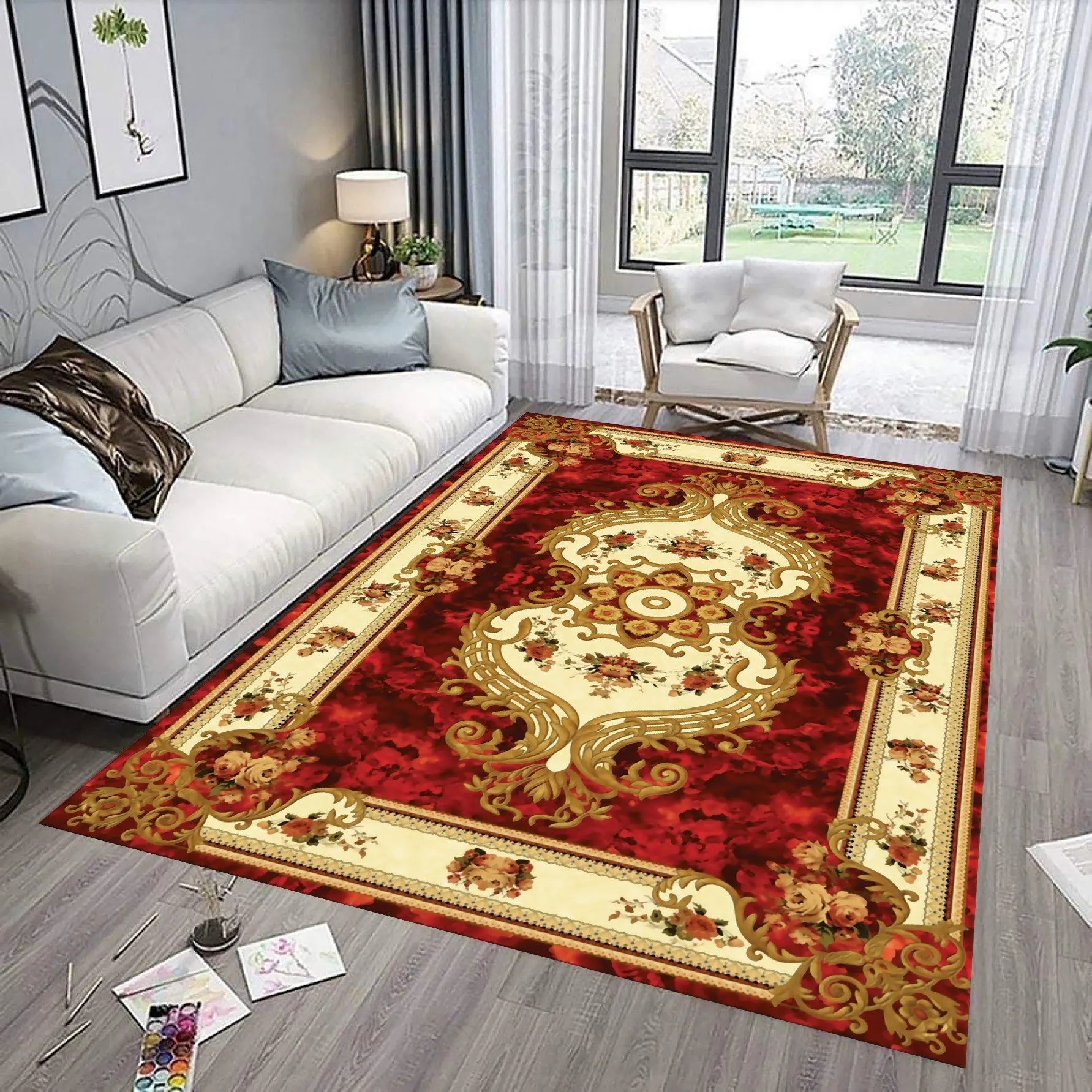 The most beautiful luxury carpet for modern living room sharp   best price modern 5D motifs with sharp printing technology
