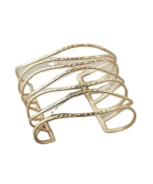 Exclusive brass cuff with elegance details cuff beaded stone designs cuff bracelet For women stylish bracelets for wholesale