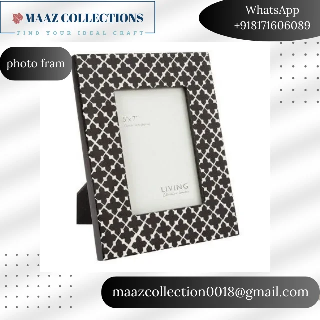 New Bone Inlay Photo Frame Best Quality Of Bone Inlay Product Home Decor And Tableware Items Bone Inlay Photo Frame For Export
