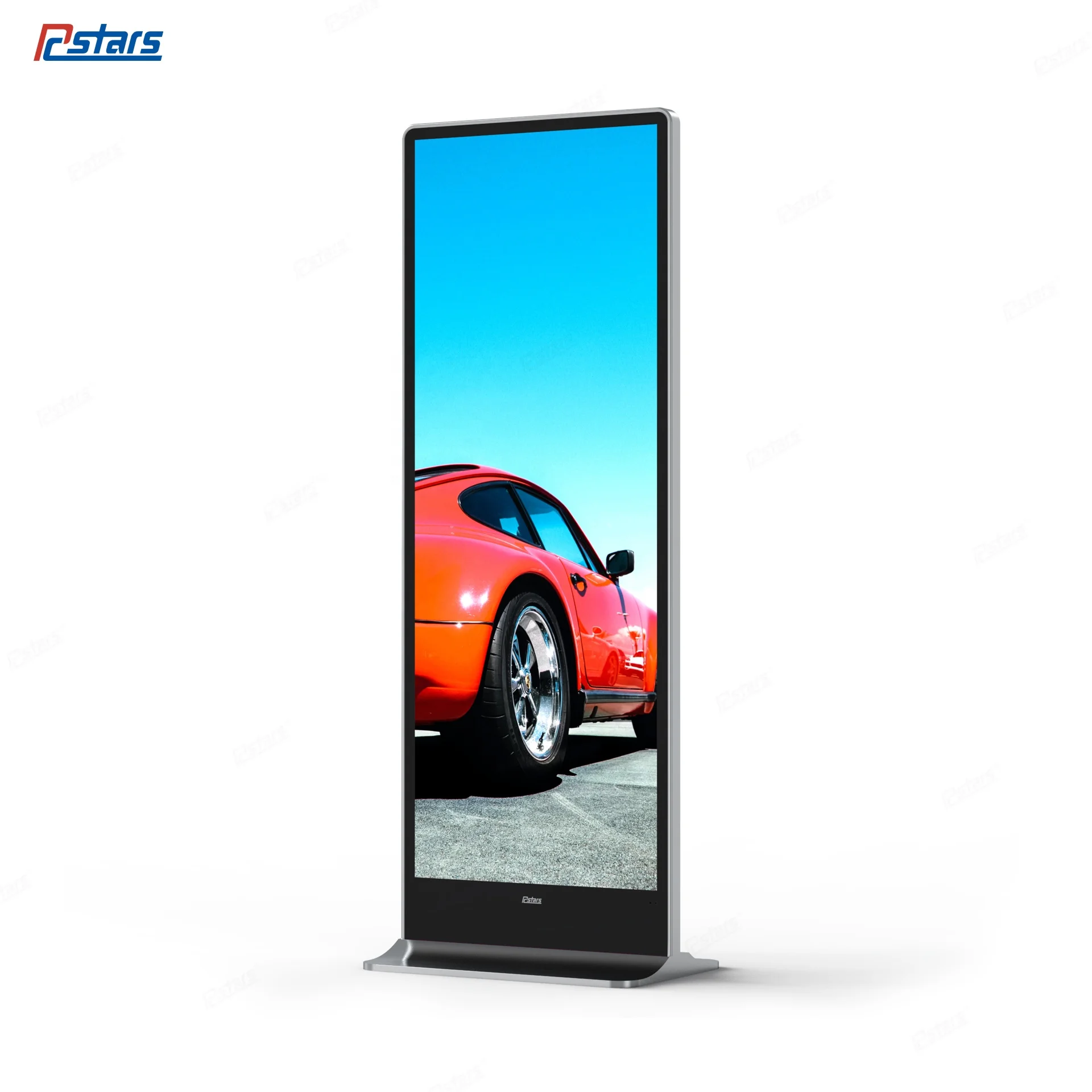 69.3 inch Indoor Ultra-thin LCD Stretched Screen Bar Display Advertising Totem with Floor Stand