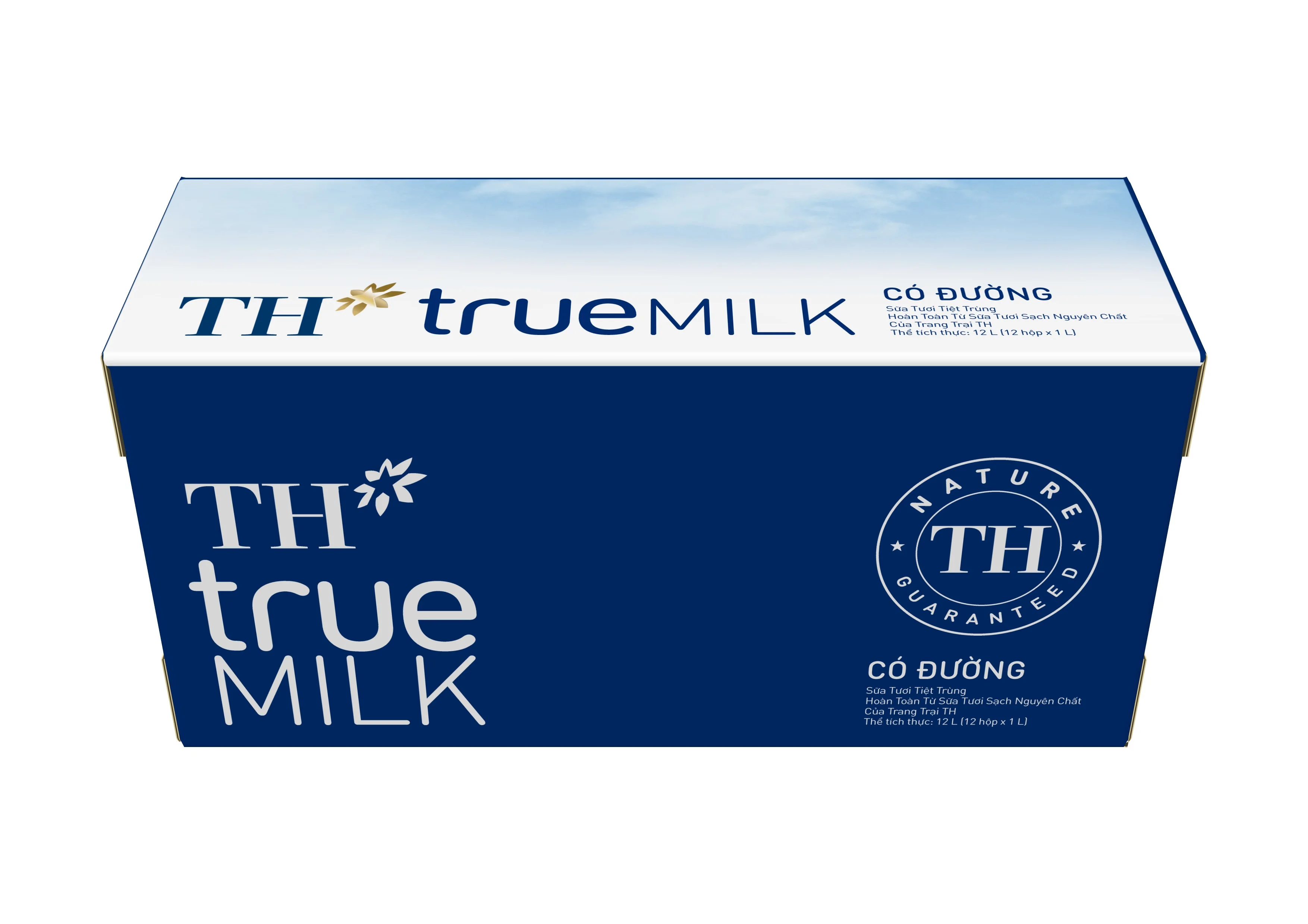 TH True Milk UHT Sweetened Fresh Milk 1000ml Original Flavor Adults Children Sterilized Nutrition Box Whole Milk
