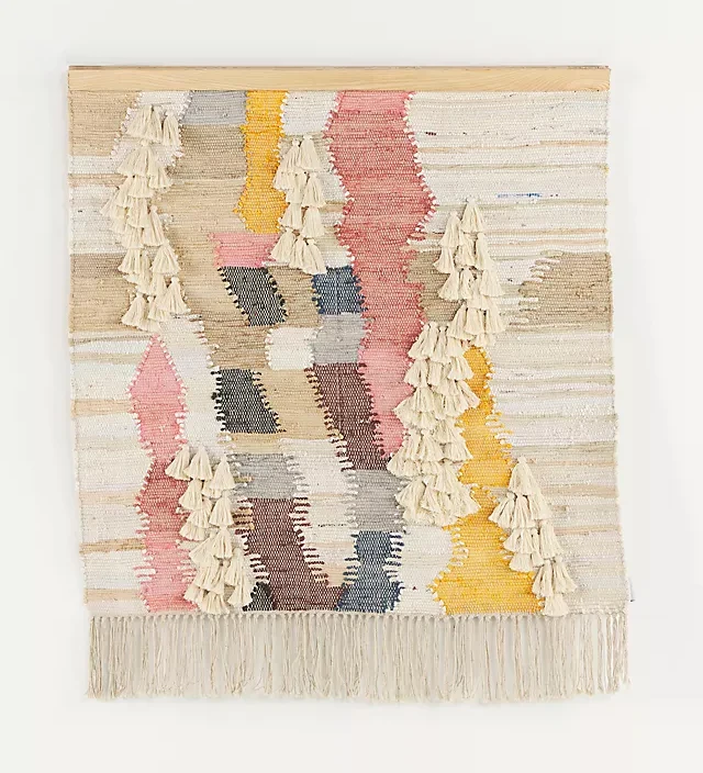 Large Hand woven carpet wall hanging  Woven Tapestry Modern Macrame Hanger Textile Art Neoma handmade Wall Hanging