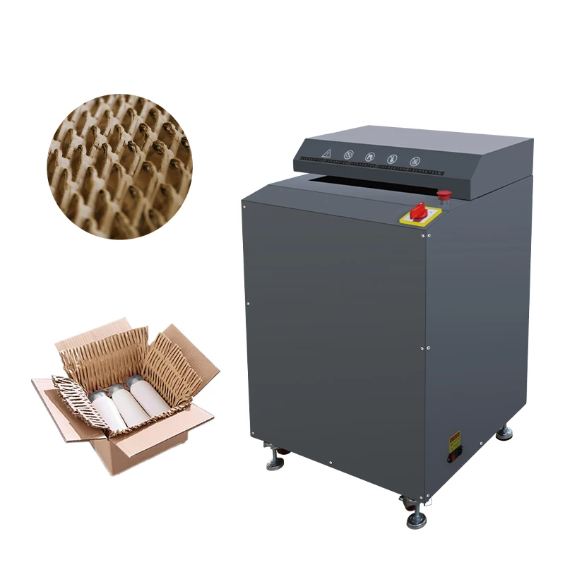 Eco-friendly Solution Recyclable Waste Carton Box Cutting 300-500mm Corrugated Kraft Paper Expanding Cardboard Shredder Machine