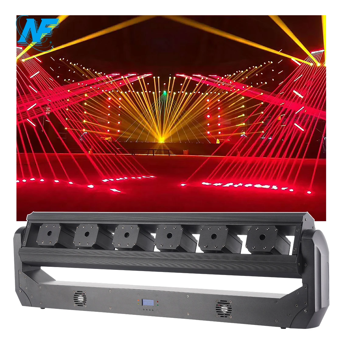 6 Eyes Red Moving Head Laser Light Show Projector RGB Lasers Club Lazer Bar Disco DJ Lights Equipment Dance