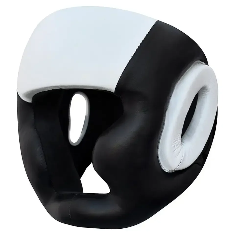 Full Cover Boxing Head Guard 100% EVA Padding Boxing Head Guard Leather Material Boxing Head Guard