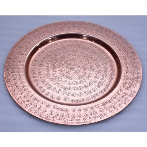 Galvanized Cheap Charger Plate Round Customized