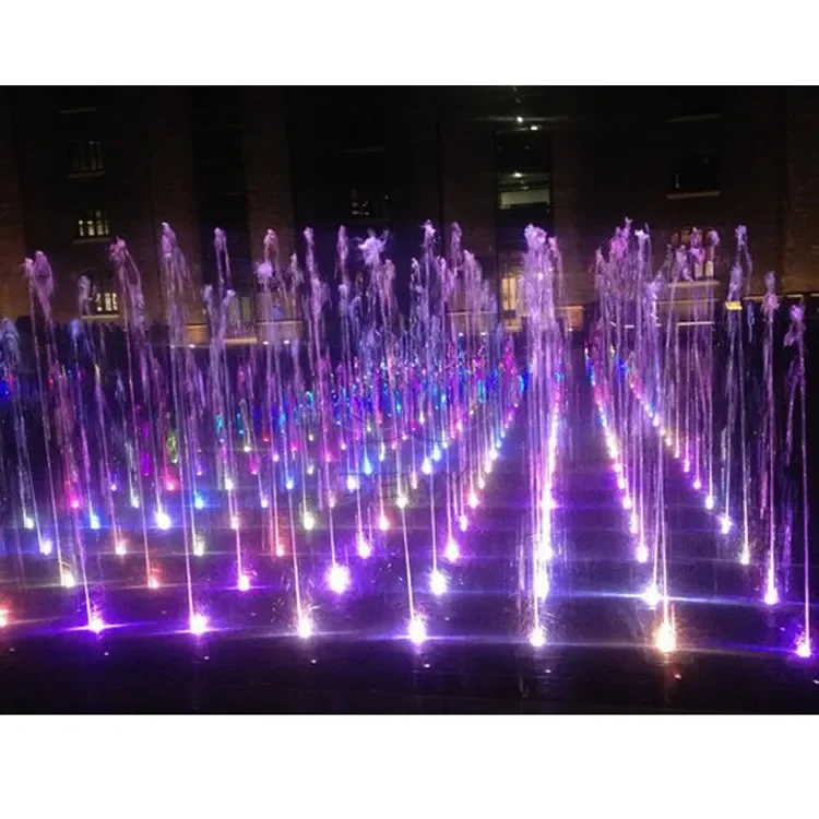 Free design digital outdoor Plaza/shopping center Water Jet Dry Land Floor music Fountain