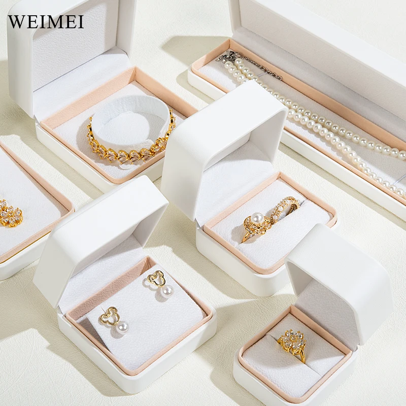 WEIMEI Wholesale PU Leather Package Jewellery Packaging Ring Bracelet Necklace Earrings Packaging Box Custom Jewelry Packaging
