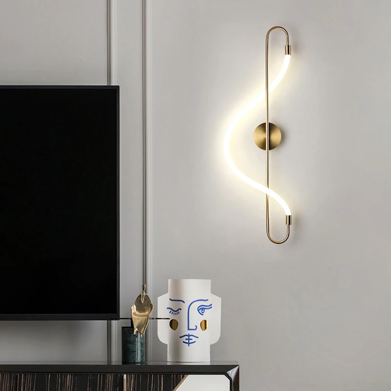 Tpstarlite Nordic Modern Hotel Indoor Bedroom Bedside Wall Sconce Light Decorative Wall Lamp