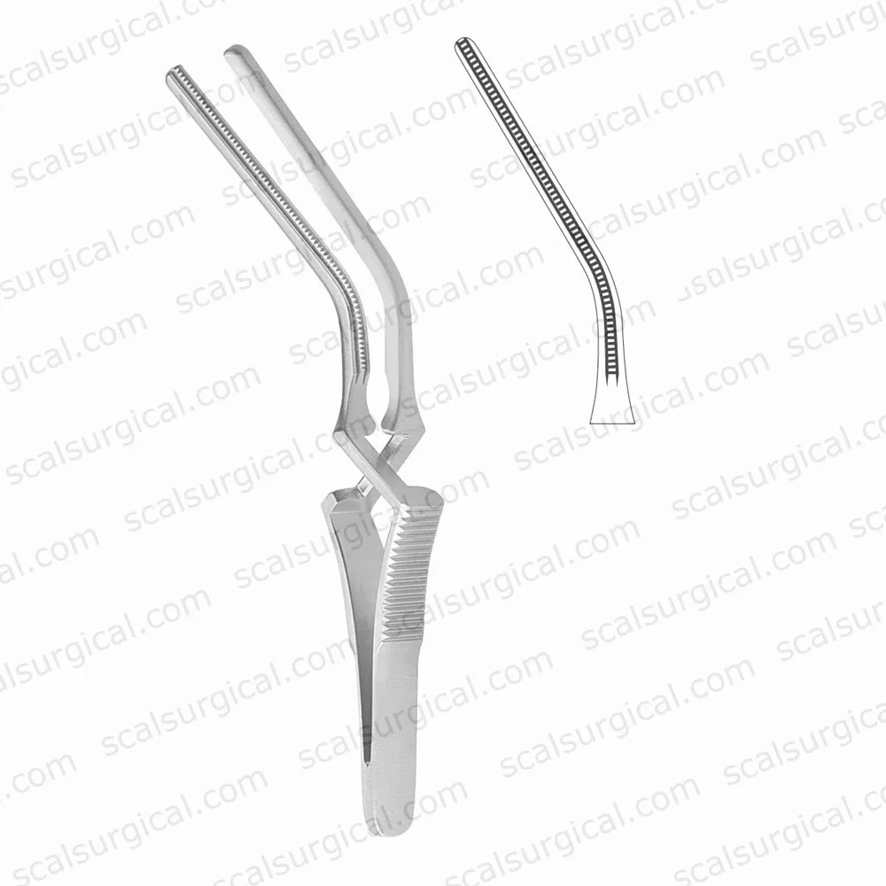 Debakey Cross Action Bulldog Clamp Curved Stainless Steel Cardiovascular Surgery Instruments