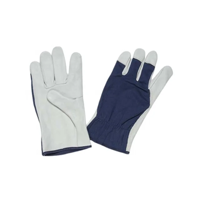 Worker Cow Split Driver Gloves Leather Safety Working Gloves Construction Worker electric Hand Safety Gloves