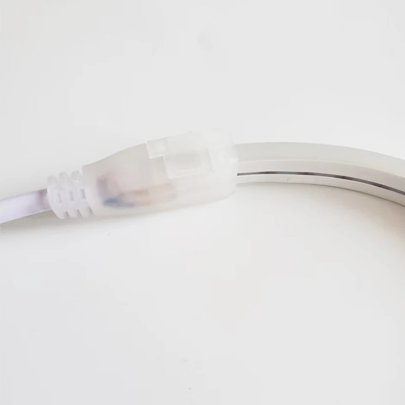 2 pin 12V led neon solderless connector for 6x12mm/8x16 pure led silicone neon flex end of connector accessories