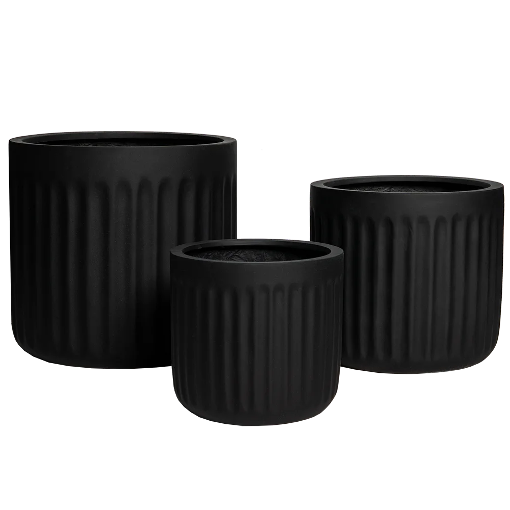 Custom Decorative Cement Embossed Quality Plant Pots Modern Concrete Flower Vase Used with Flowers Green Plants