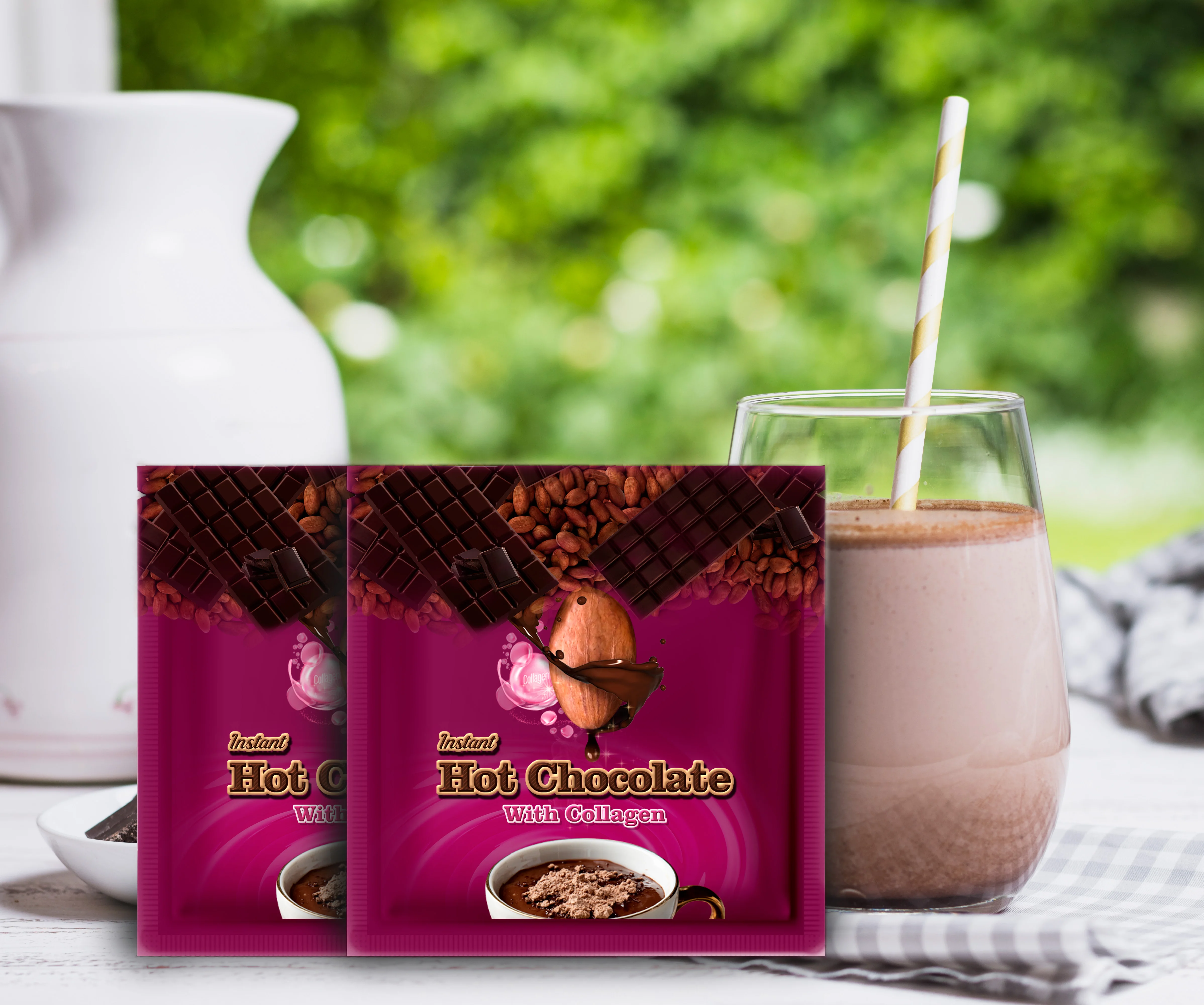 Crafted Perfection Premium Manufacturing of Instant Hot Chocolate with Collagen Premium Cacao Drinks