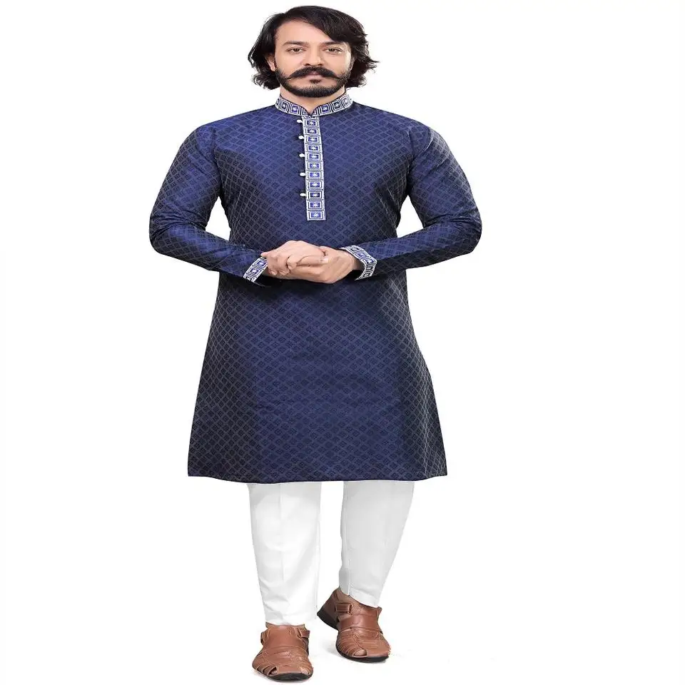 Pakistani Indian Factory Fashion New Style Islamic Clothing Arabic Design Men dress shalwar kameez