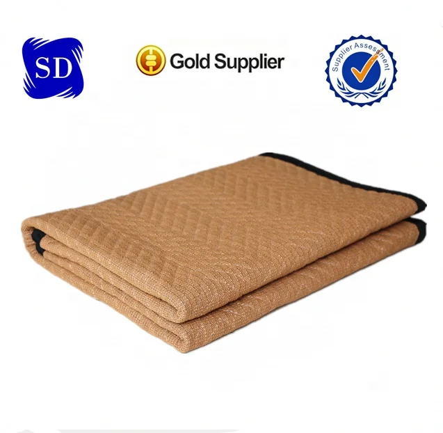 Customized Heavy-Duty 72 x 80 Padded Furniture Moving Blanket Waterproof Cotton Woven Pad Cover Wearable Travel Blanket in Stock
