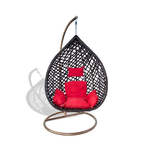 Factory Supply Buy 4 Get 1 Free Original Patio Rattan /Wicker Furniture Egg Shape Swing Chair
