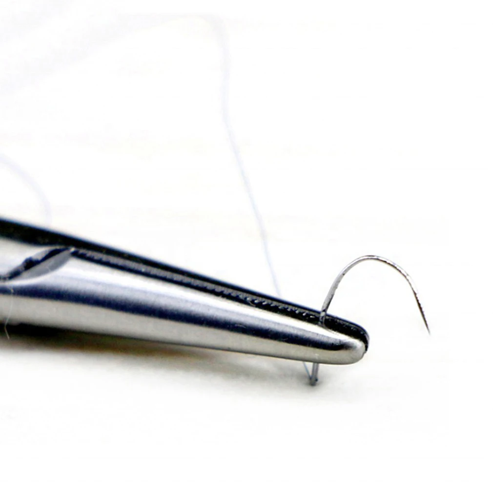 Stainless Steel Clamps Ophthalmic Needle Forceps Needle Holder with Gold Handle