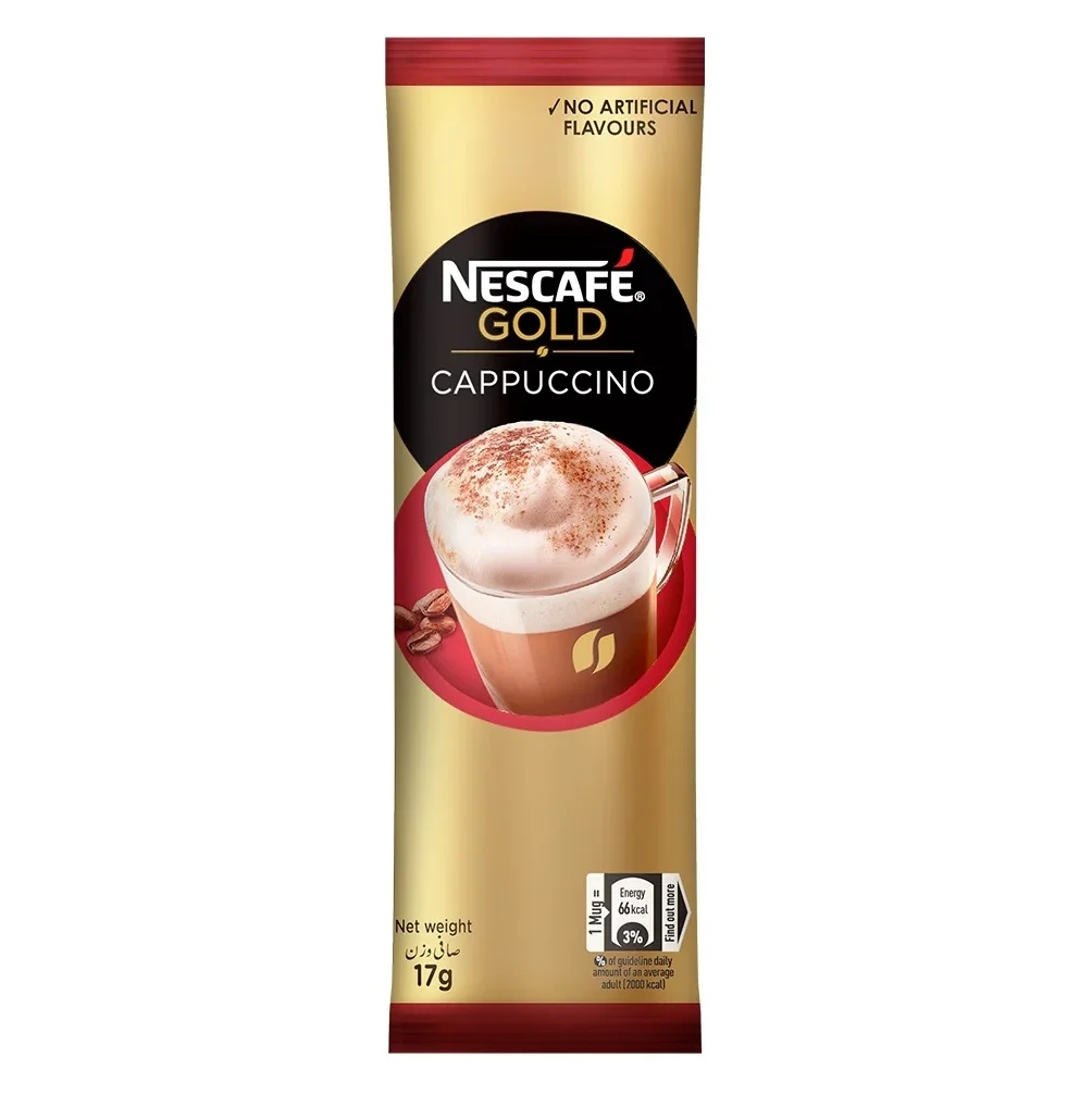 Купить Nestle Nescafe Золотой капучино пакетик Для саше со вкусом премикса растворимый кофе