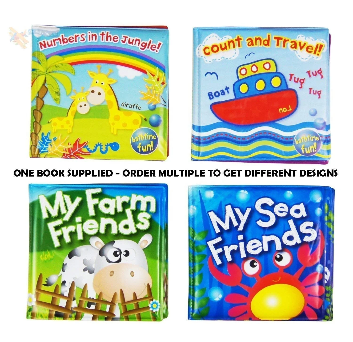 early educational Story book kids painting baby bath book picture  book