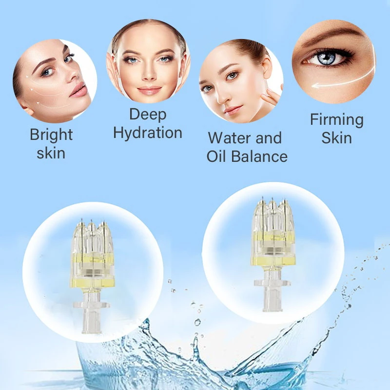 2022 korea disposable syringe stamp 5 pins 9pins multi-sample for injection pen type water mesotherapy crystal multi needle