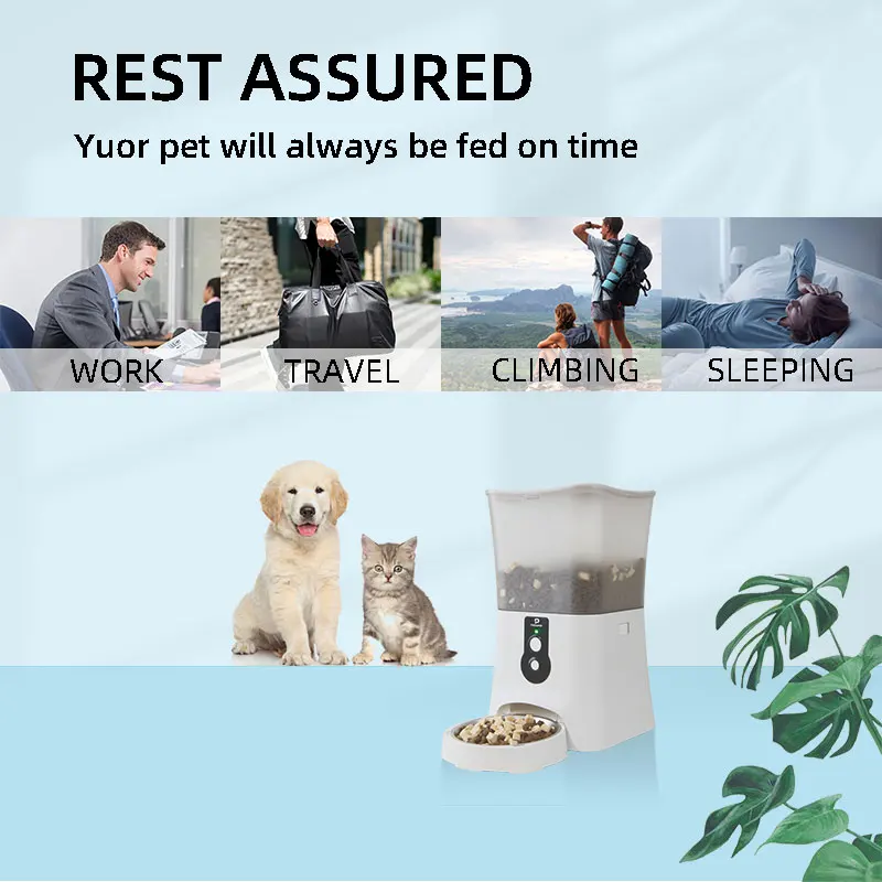 Unique Tuya Wifi Dog Feeders Timed Cat Dispenser Bowl Camera Automatic Smart Pet Feeder