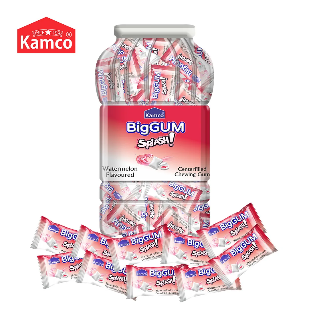 Export Quality Big Gum Splash Watermelon Center Filled Chewing Gum