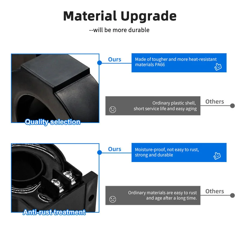 HEYI ASCT zero-sequence ZCT-100 0.3A/0.3mA current transformer for shell material PA66
