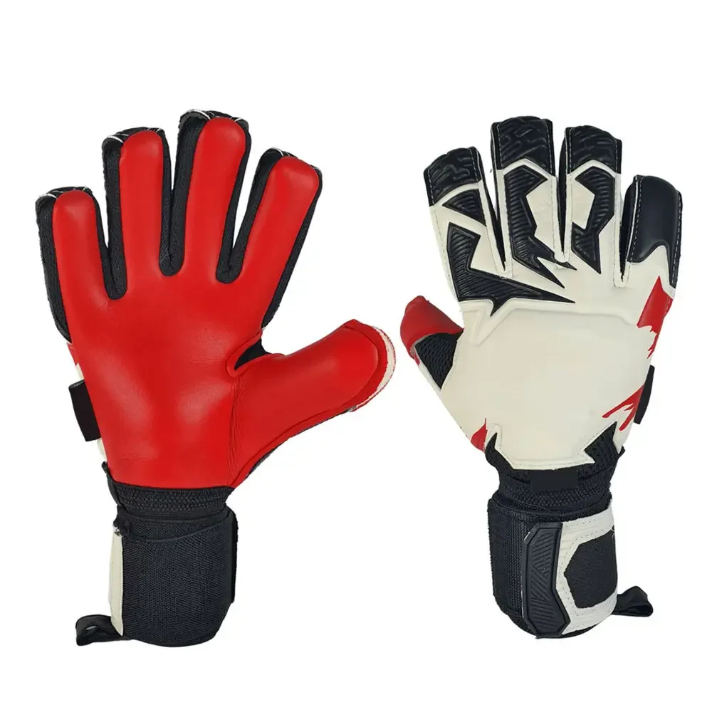 Custom Design German Latex Profional Goalkeeper Gloves for Adults Youth OEM Sialkot Made Football Gloves with Finger Protection