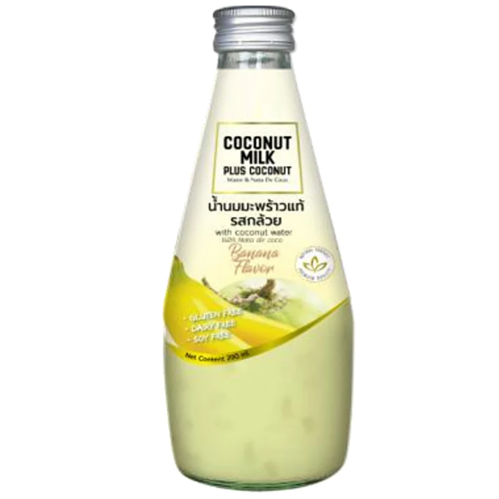 Напиток из кокосового молока с оригинальным ароматом nata de coco в стеклянной бутылке OEM 290 мл от MAREEWA EXPORT CO. LTD.
