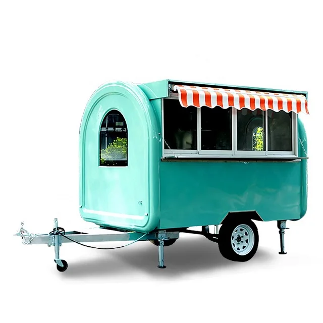 Mobile Hot dog Food Trucks Beverage Hot Dog Storage Kitchen Trailer Ice Cream Truck Mobile Food Cart For Sale