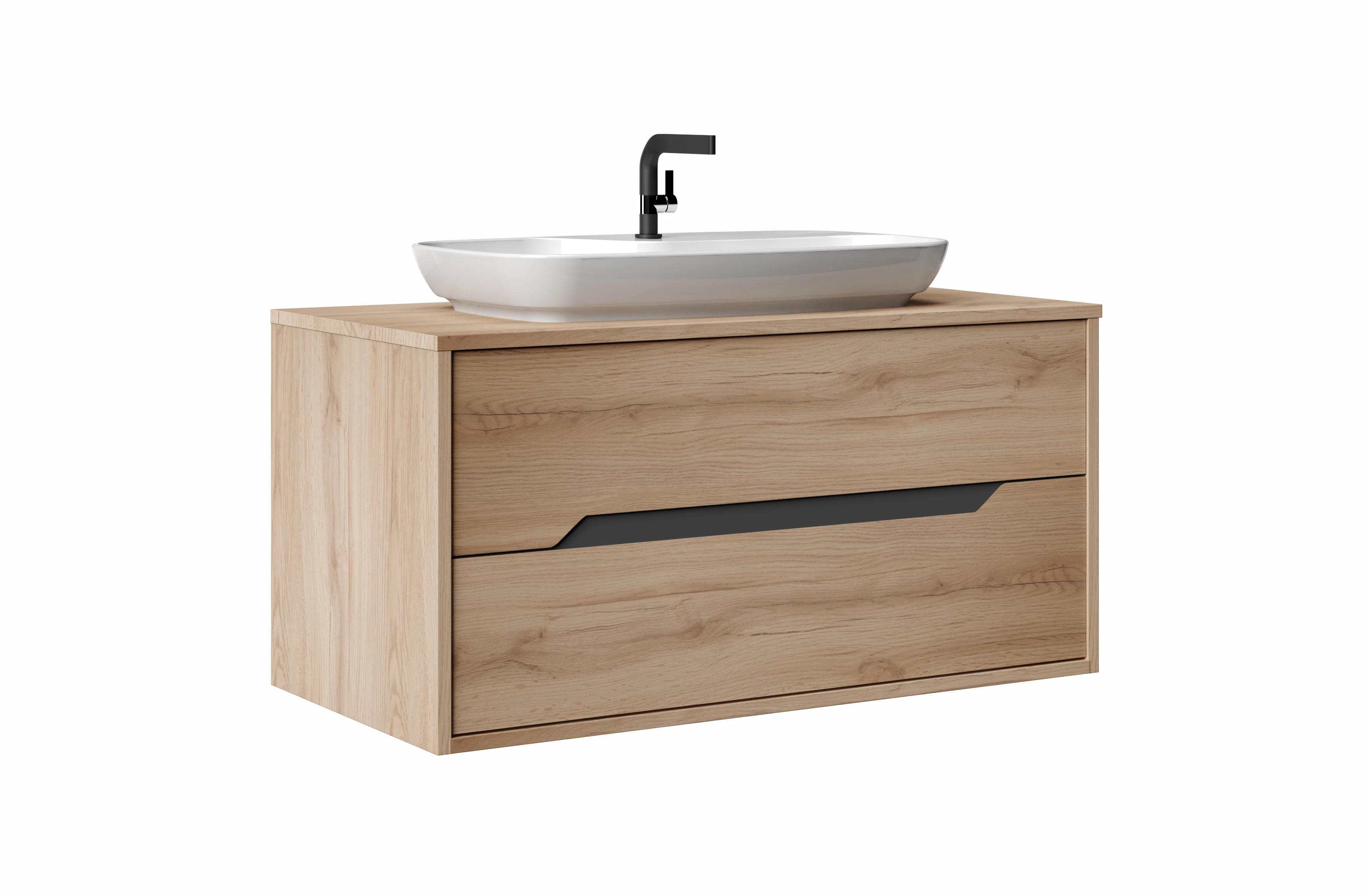 Galia Luxe 80 двухсторонний туалетный столик с керамической раковиной и закаленным стеклом новый дизайн