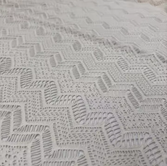 Premium Jacquard Crochet Fabric 80% Nylon and 20% Spandex for Bohemian Swimwear and Elegant Designs