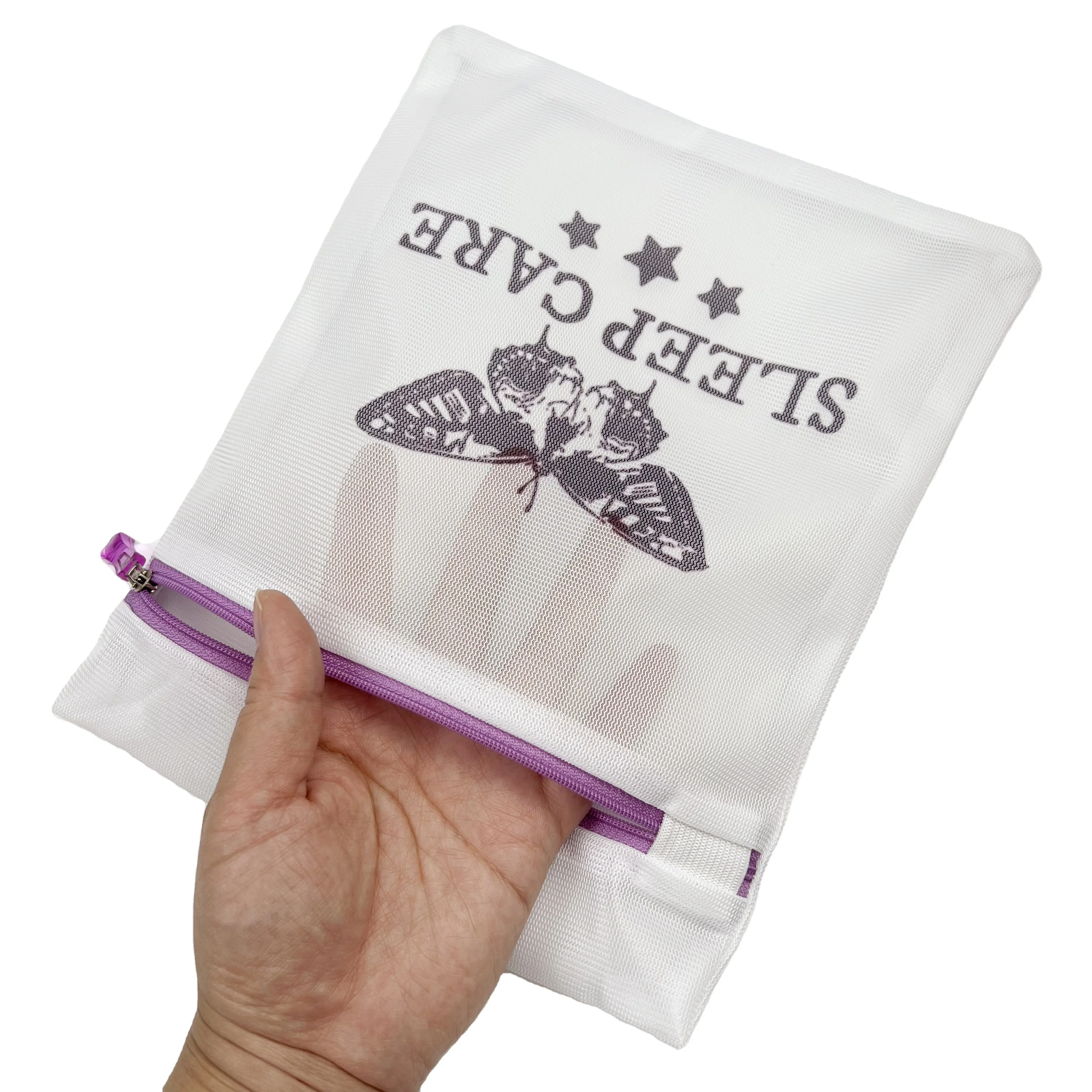 Hot Sale Custom Logo Delicate Wash Laundry Bag Laundry Mesh Bag with Zipper and Logo